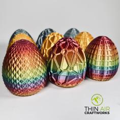 Fancy Easter Egg Series (3 Designs) 3D Printer Model