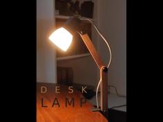 Fully Printable Modern Desk Lamp 3D Printer Model