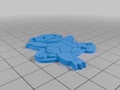 Pokémon Squirtle Key Chain 3D Printer Model