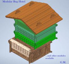 Modular Bug Hotel 3D Printer Model