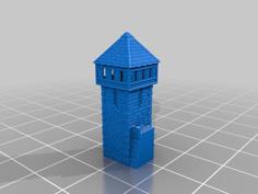 Basic Town Or Castle Wall Warmaster 3D Printer Model