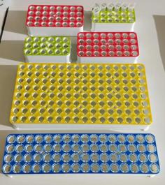 Eppendorf Tube Rack In Various Sizes For 1.5 Or 2 ML Tubes 3D Printer Model