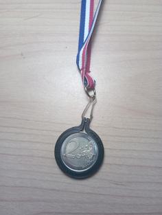 Médaille Pièce 2€ JO 3D Printer Model