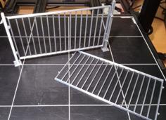 Metallgitterzaun / Steel Fence 3D Printer Model