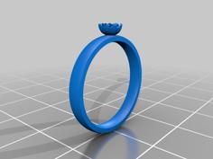 Flowery Ring 3D Printer Model