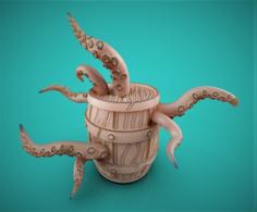 Infested Barrel 3D Printer Model