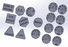 Flames Of War V4 Tokens (UPDATED 3/22/2017) 3D Printer Model