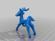 Christmas Deer Ornament 3D Printer Model