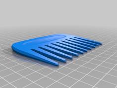 Wide Comb 3D Printer Model