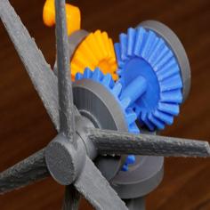 Contra-rotating Propeller Model 3D Printer Model