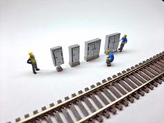 N Scale Electrical Cabinets For Resin 3D Printer Model