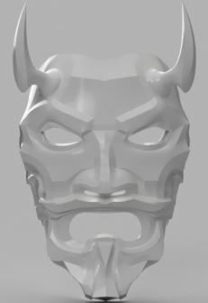 Uncle Oni Mask 3D Printer Model