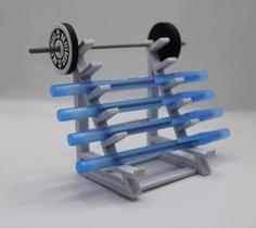 Weight Rack Pen Holder 3D Printer Model