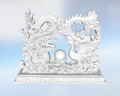 Dragon And Phoenix (Fixed) By ClavenMoo® 3D Printer Model