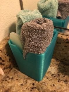 Hand Towel & Washcloth Holder 3D Printer Model