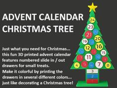 Advent Calendar Christmas Tree 3D Printer Model