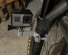 MTB GoPro Fork Mount 3D Printer Model