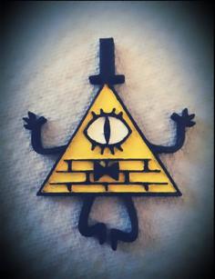 2D Bill Cipher 3D Printer Model