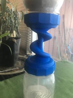 Mason Jar Hour Glass 3D Printer Model