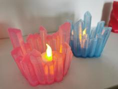 Crystal Tea Light Holder 3D Printer Model