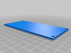 Parametric Eurorack Panel 3D Printer Model