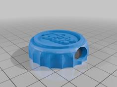 Nuka Cola Cap Bracelet Charm (you Will Need To Scale A Little.) 3D Printer Model