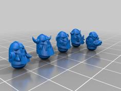 Primaris Ork Marine Heads 3D Printer Model