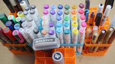 Marker Stand, Various Sizes (Fits Posca, Molotow, Promarker, Copic, Sta…) 3D Printer Model