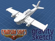 Crimson Skies – Grumman E-1C Avenger 3D Printer Model