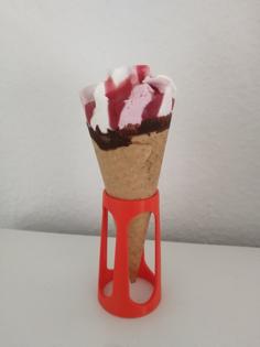 Waffle ICE Cream Stand 3D Printer Model