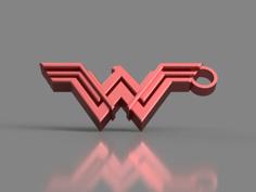 Wonder Woman Keychain 3D Printer Model