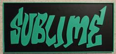 Sublime Band Sign 3D Printer Model