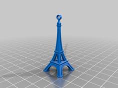 Eiffel Tower Keychain 3D Printer Model