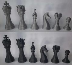 Chess Pieces 3D Printer Model