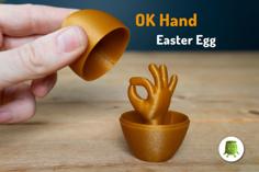 OK Hand Easter Egg 3D Printer Model