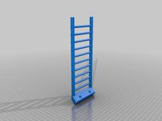 Bird Cage Ladder With Screw Holes 3D Printer Model