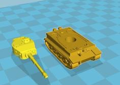 Tiger Tank (Flames Of War) 3D Printer Model