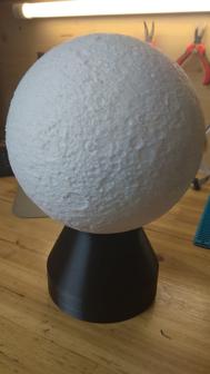 MOON_LAMP_BASE With Integrated SONOFF_BASIC Module 3D Printer Model