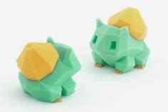 Low-Poly Bulbasaur – Multi And Dual Extrusion Version 3D Printer Model