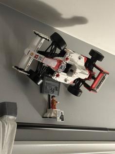 Lego 10330 Senna F1 Car Wall Mount With Podium Holder 3D Printer Model