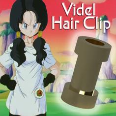 Videl Hair Clip For Cosplay 3D Printer Model