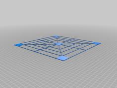 Bed Calibration Test 3D Printer Model