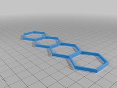 Depth 0 Hexes For Standard BT Scale Hex Terrain System By Doctor H 3D Printer Model