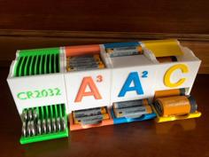 Stackable Battery Holders Improved 3D Printer Model