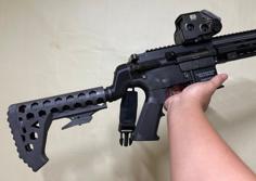 AR Type M4 Skeleton Stock For Airsoft (super Lightweight) 3D Printer Model