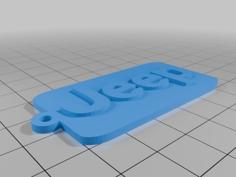 Keychain Jeep 3D Printer Model