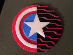 Captain America And Bucky Barnes Friendship Shield 3D Printer Model