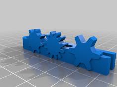 Gears Tie Clip 3D Printer Model