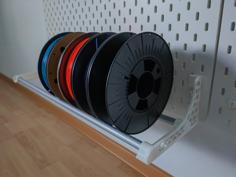 Filament Spool Holder IKEA Skadis 3D Printer Model