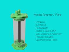 Aquarium Filter / Media Reactor V2 3D Printer Model